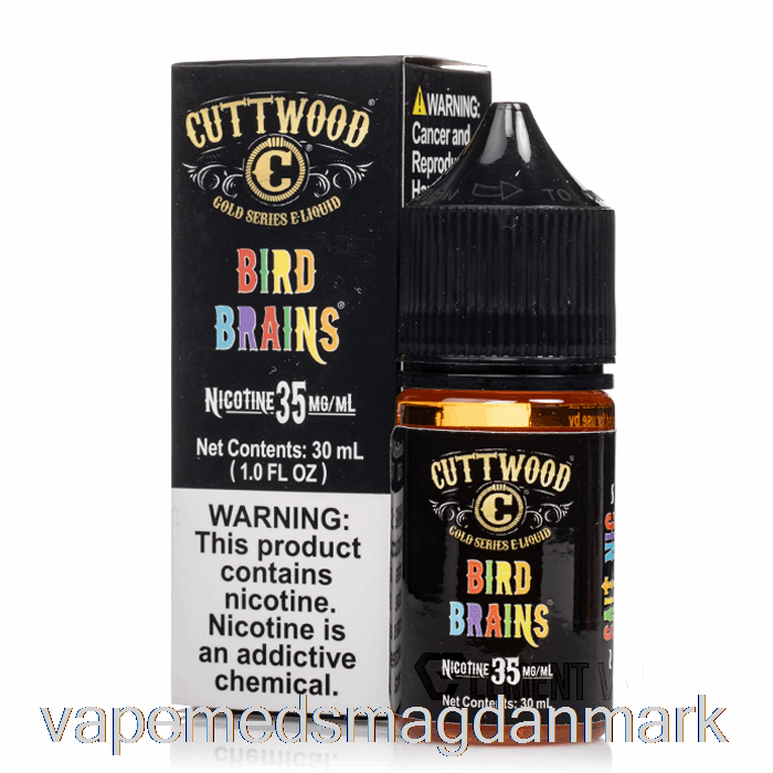 Vape Juice Fuglehjerner - Afskåret Træsalte - 30ml 35mg